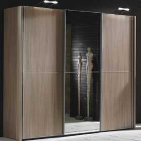High End Modern Wooden Wardrobe Cabinet with Mirror